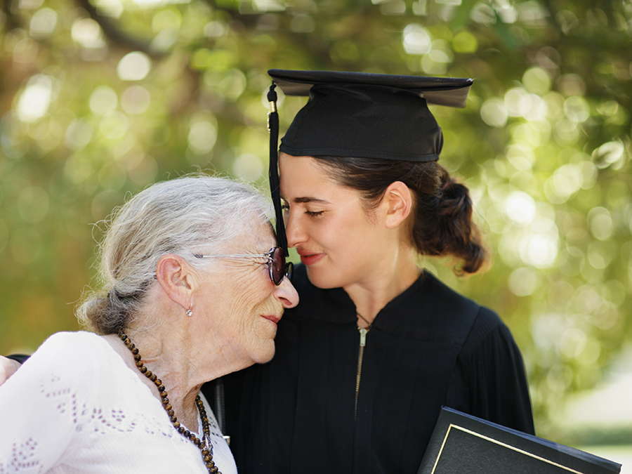Graduation with Grandma